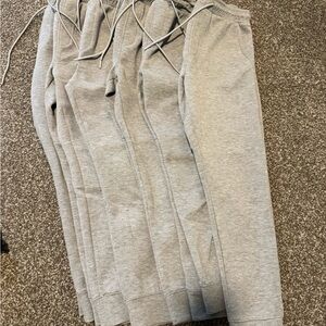 6 pair of Men's Gray Jogger Sweatpants